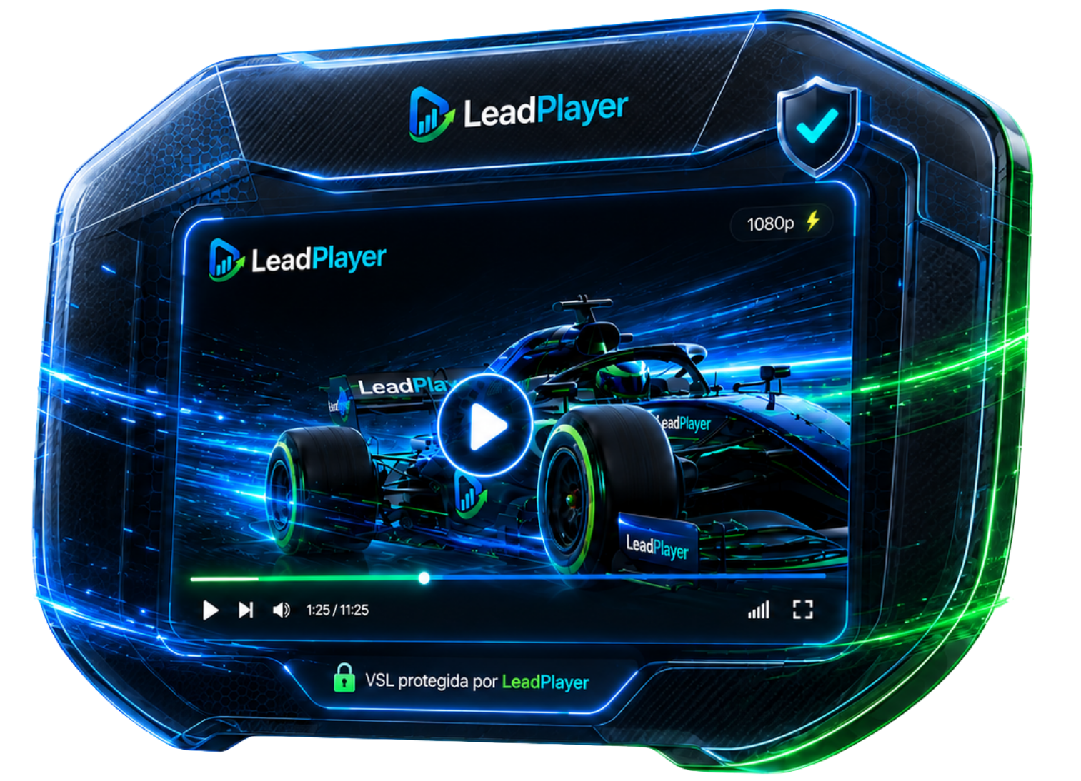 Player LeadPlayer blindado — download bloqueado, scraping bloqueado, domínio não autorizado e token expirado